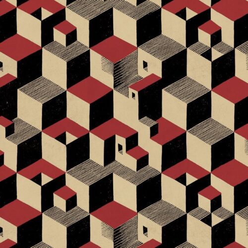 Rubino Tessuti_Escher_Cube_02